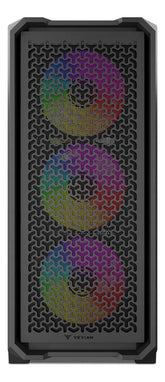 Gabinete Yeyian Vault, Midi-tower, Micro-atx/mini-itx,atx, Usb 3.0,usb C, Sin Fuente, 4 Ventiladores Argb Instalados,tarjeta De Video Hasta 360 Mm - YCM-APVAU-G1